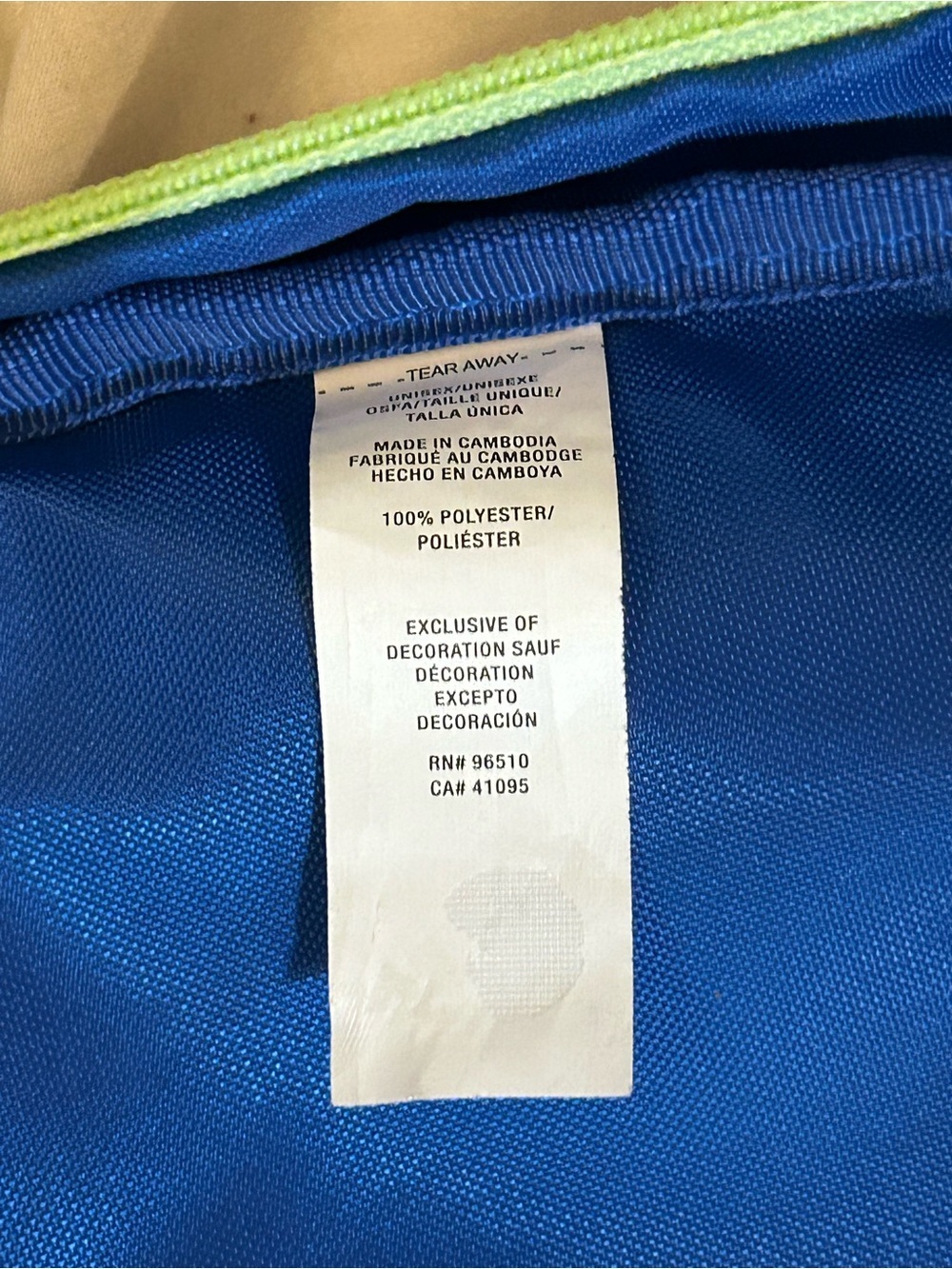Under Armour Hustle Sport Backpack “ Tech Blue" pattern Colorway” - Picture 11 of 15